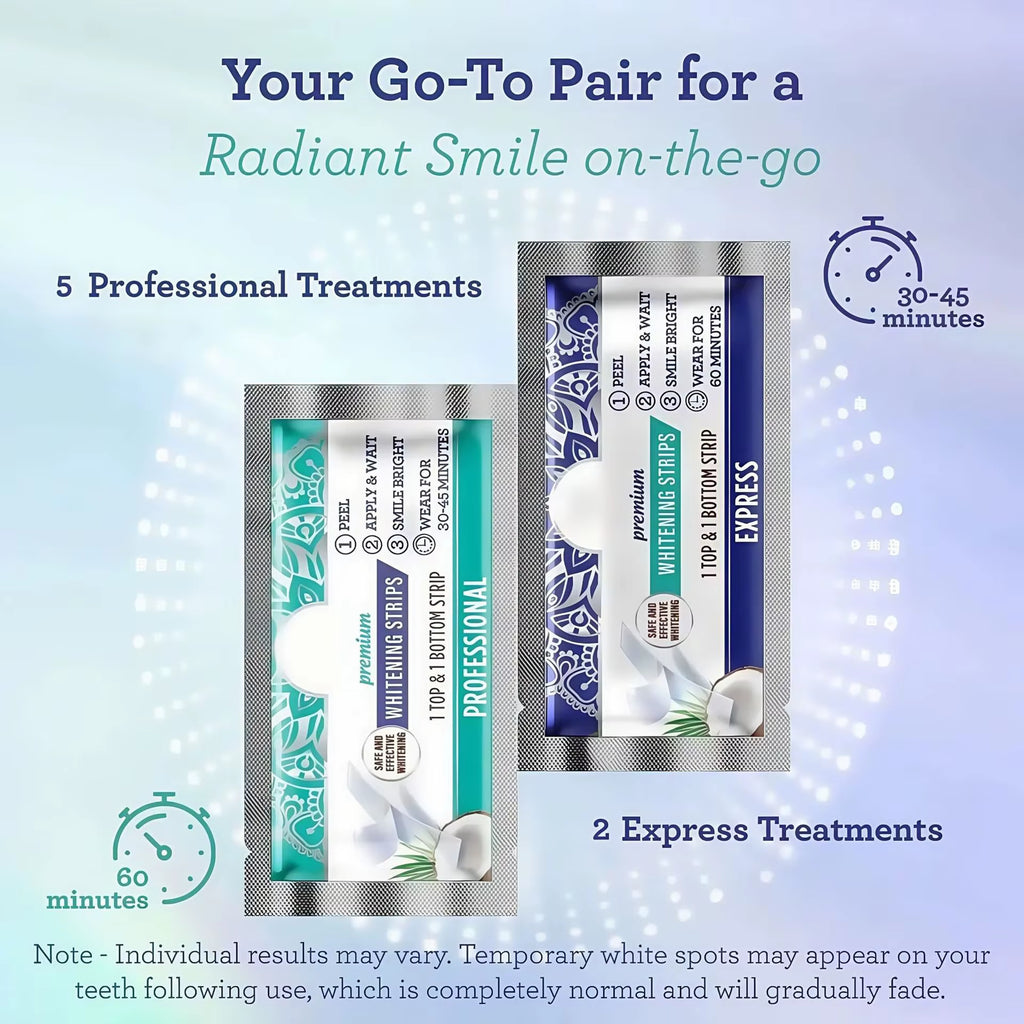 Transform Your Smile with Our 7-Day Whitening Strips - Enamel-Safe, Non-Slip Strips for Sensitive Teeth!